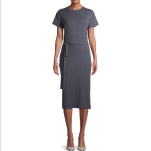 Time and Tru Women’s Knit Midi Dress with Belt